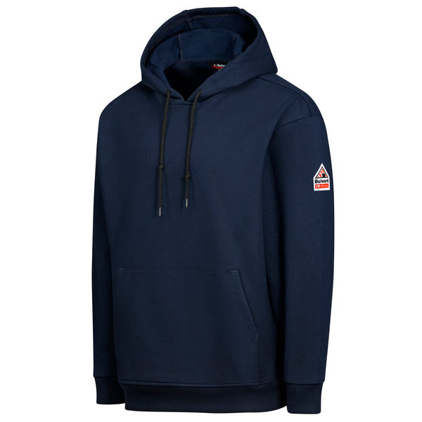Bulwark Men’s FR Fleece Hoodie Pullover - Navy