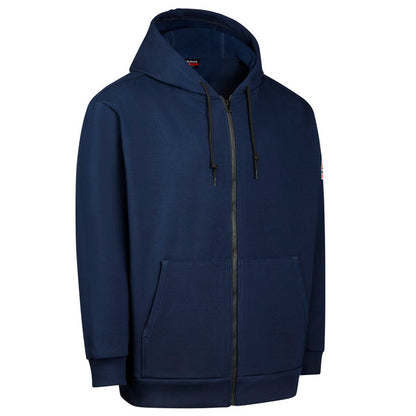 Bulwark Men's Fleece FR Zip-Front Hooded Sweatshirt