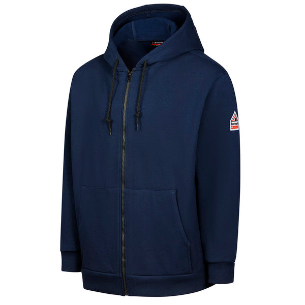 Bulwark Men's Fleece FR Zip-Front Hooded Sweatshirt