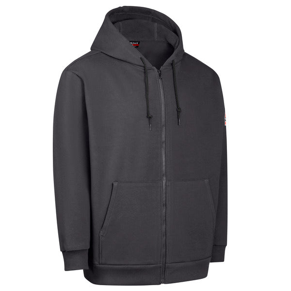 Bulwark Men's Fleece FR Zip-Front Hooded Sweatshirt