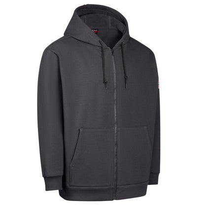 Bulwark Men's Fleece FR Zip-Front Hooded Sweatshirt