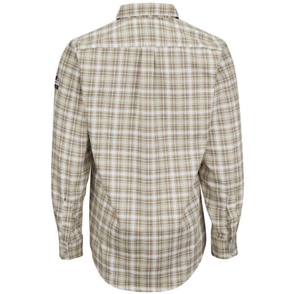 Bulwark Men’s Long Sleeve Plaid Dress Shirt
