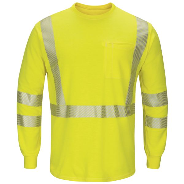 Bulwark Hi-Visibility Lightweight Long Sleeve T-Shirt with Insect Shield