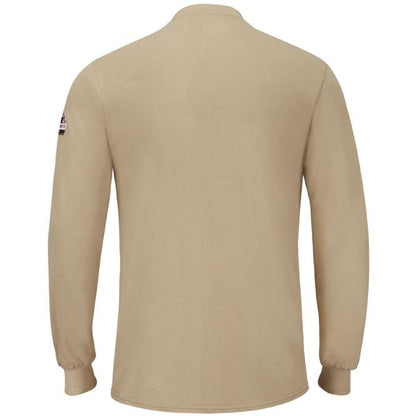 Bulwark Men's Long Sleeve Lightweight Henley Shirt - Khaki