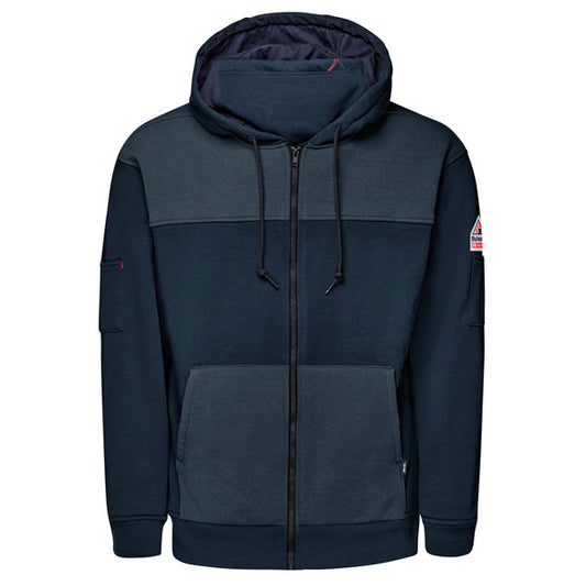 Bulwark Men’s FR Full Zip Hoodie with Face Mask - Navy