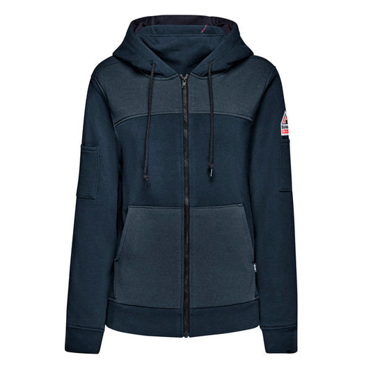 Bulwark Women’s FR Full Zip Hoodie with Face Mask - Navy