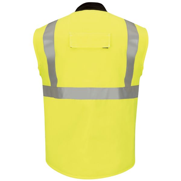 Bulwark Men's FR Hi-Visibility Insulated Vest - Yellow/Green