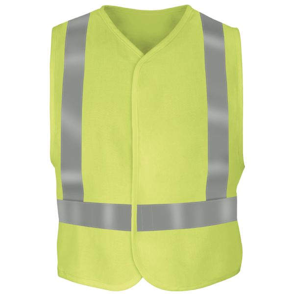 Bulwark Men's FR Hi-Visibility Safety Vest - Yellow/Green