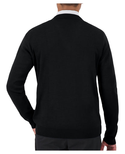 Cobmex “Cashmere”-Like V-Neck Long Sleeve Pullover
