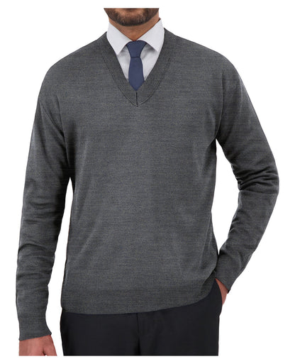 Cobmex “Cashmere”-Like V-Neck Long Sleeve Pullover
