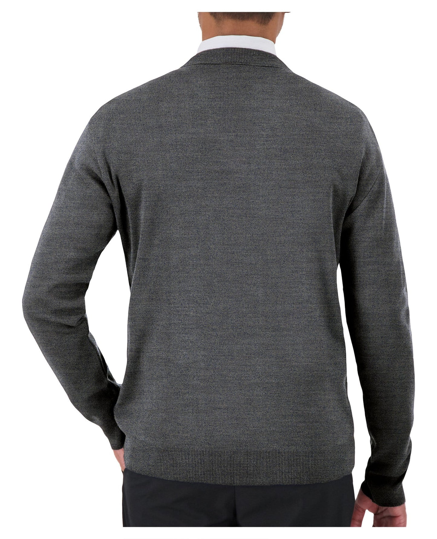 Cobmex “Cashmere”-Like V-Neck Long Sleeve Pullover
