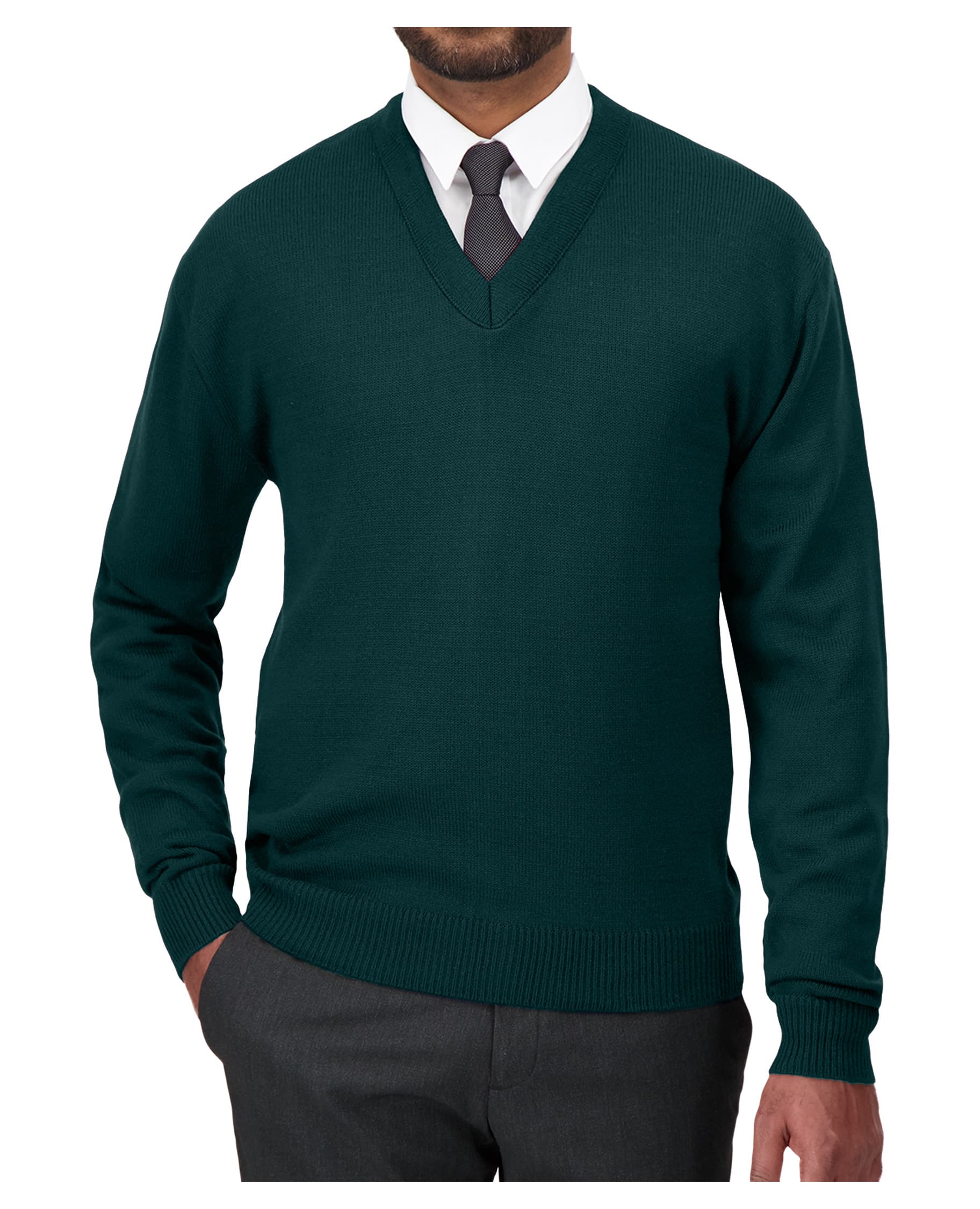 Cobmex V-Neck Long Sleeve Pullover