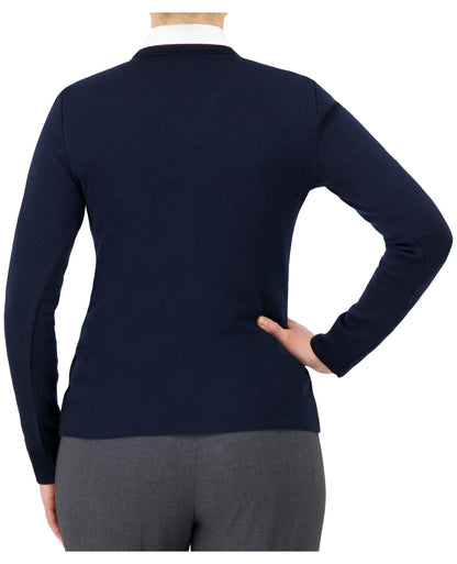 Cobmex Ladies “Cashmere”-Like V-Neck Long Sleeve Pullover