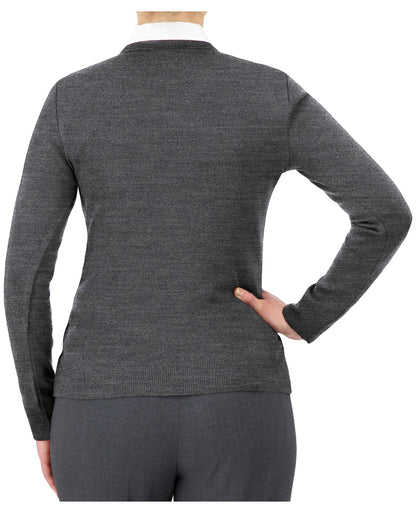 Cobmex Ladies “Cashmere”-Like V-Neck Long Sleeve Pullover