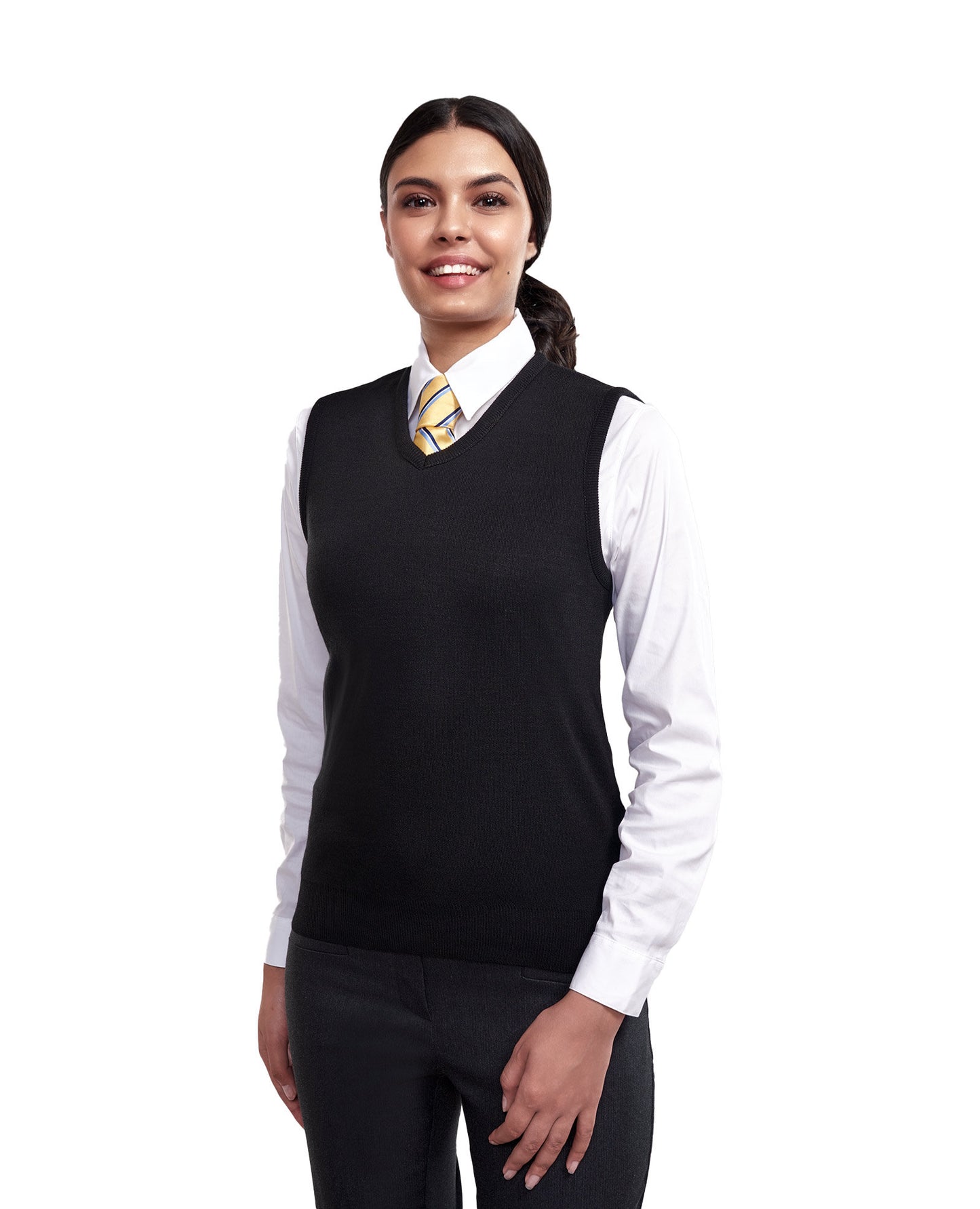 Cobmex Ladies “Cashmere”-Like V-Neck Vest