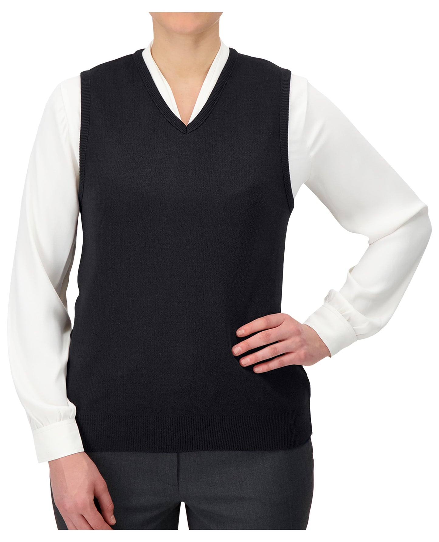 Cobmex Ladies “Cashmere”-Like V-Neck Vest