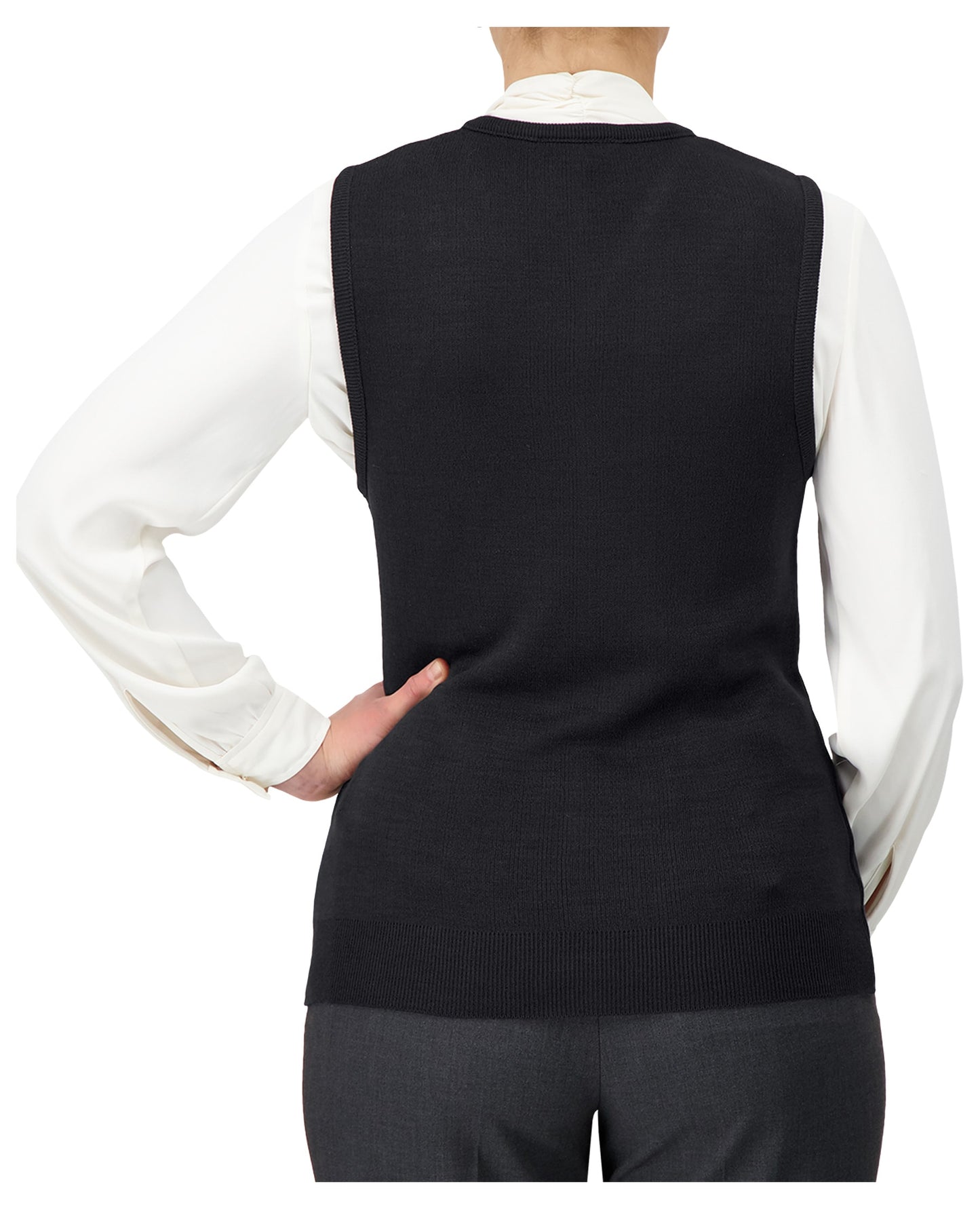 Cobmex Ladies “Cashmere”-Like V-Neck Vest