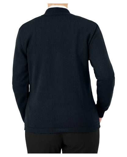 Cobmex V-Neck Long Sleeve Button Front Cardigan with Pockets and Hemmed Waistband