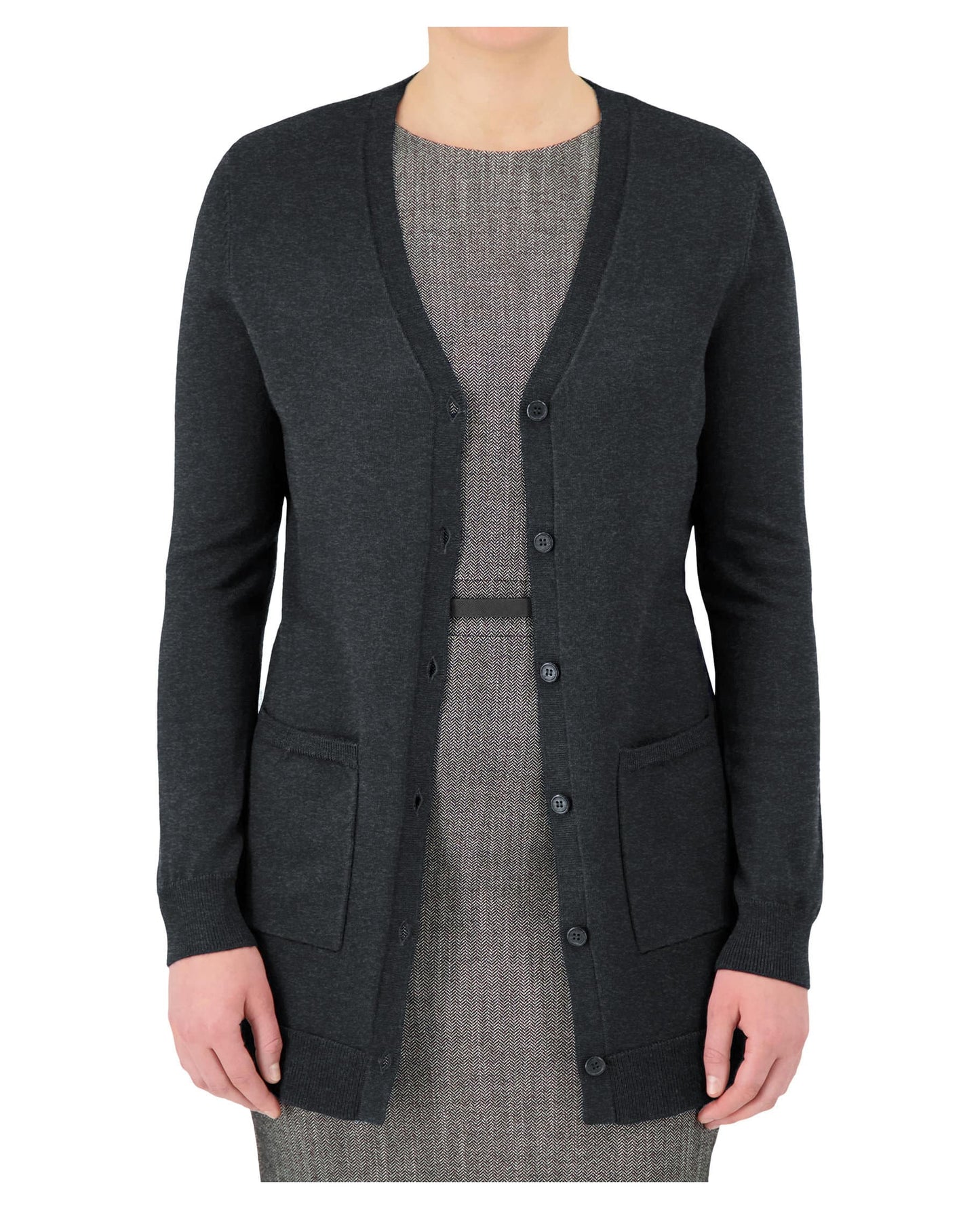 Cobmex Ladies Long Button Cardigan
