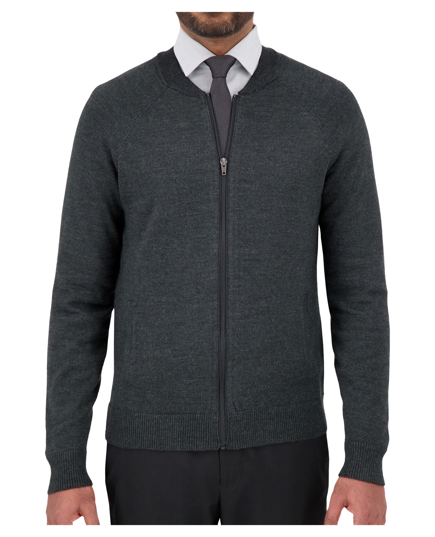 Cobmex Men’s Full Zip Bomber with Pockets