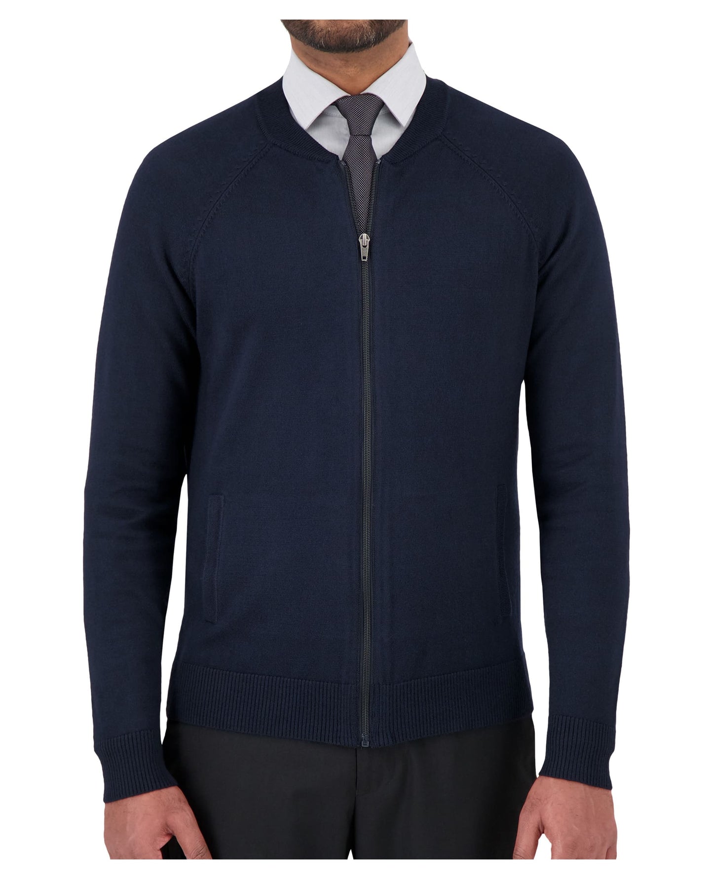 Cobmex Men’s Full Zip Bomber with Pockets