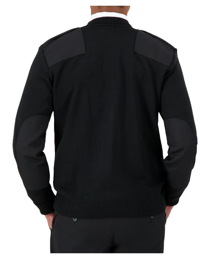 Cobmex V-Neck Zip Front “Commando” with VELCRO® Brand fastened Epaulets, Turned Up Cuffs, Shoulder and Elbow Patches