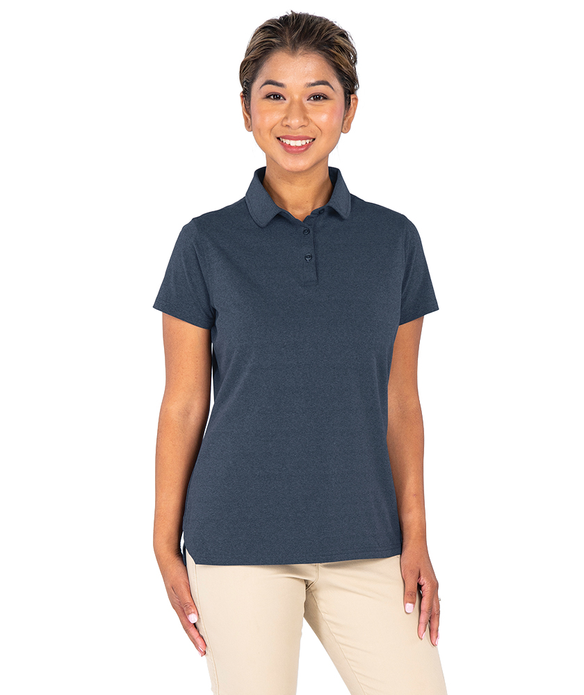 Charles River Women's Heathered Eco-Logic Stretch Polo
