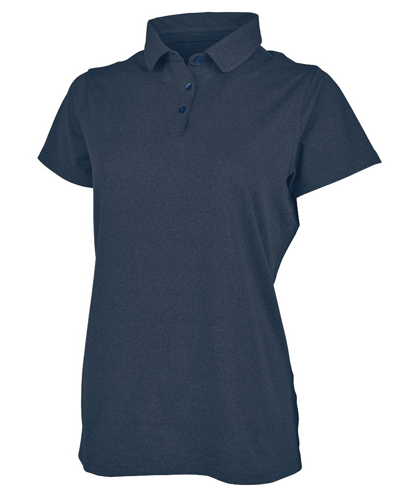 Charles River Women's Heathered Eco-Logic Stretch Polo