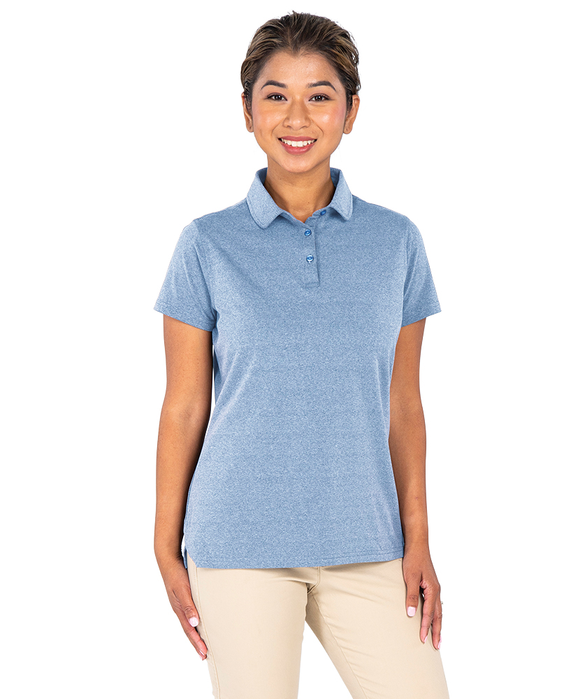 Charles River Women's Heathered Eco-Logic Stretch Polo
