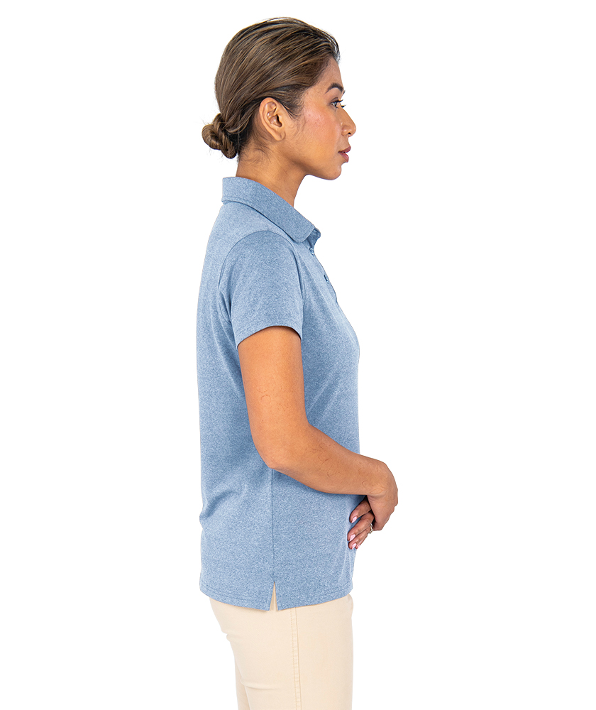 Charles River Women's Heathered Eco-Logic Stretch Polo