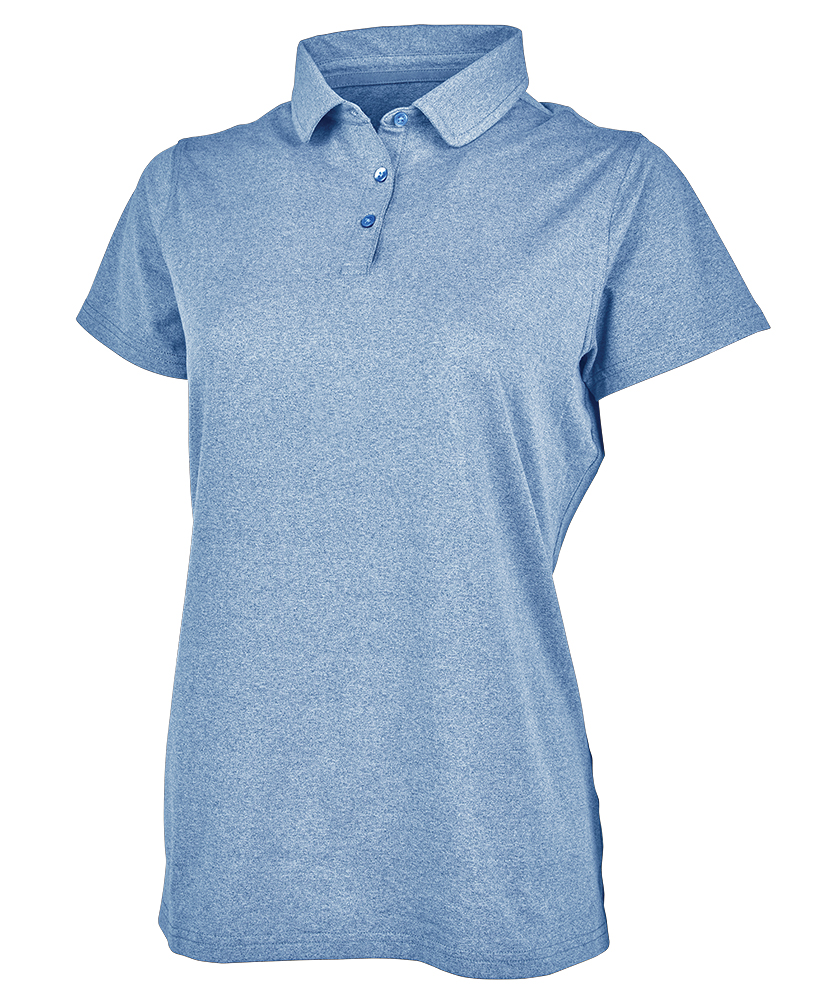 Charles River Women's Heathered Eco-Logic Stretch Polo