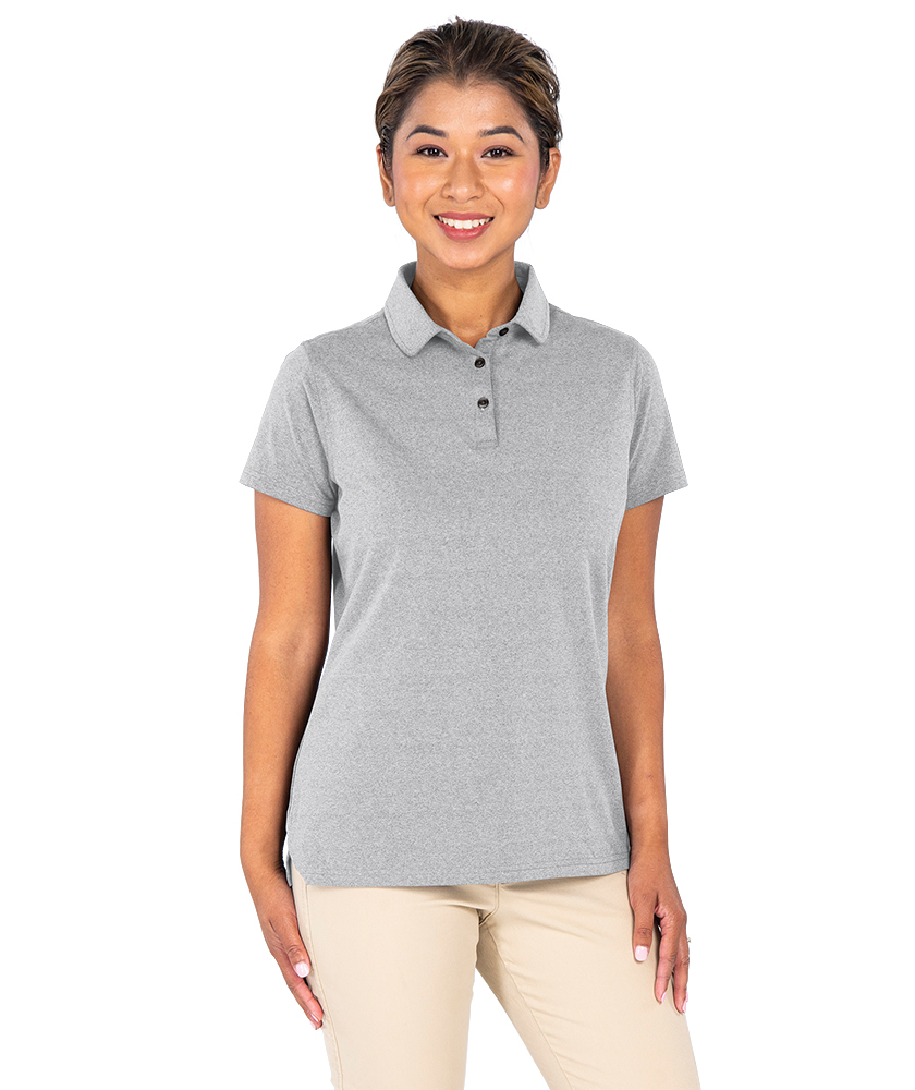 Charles River Women's Heathered Eco-Logic Stretch Polo