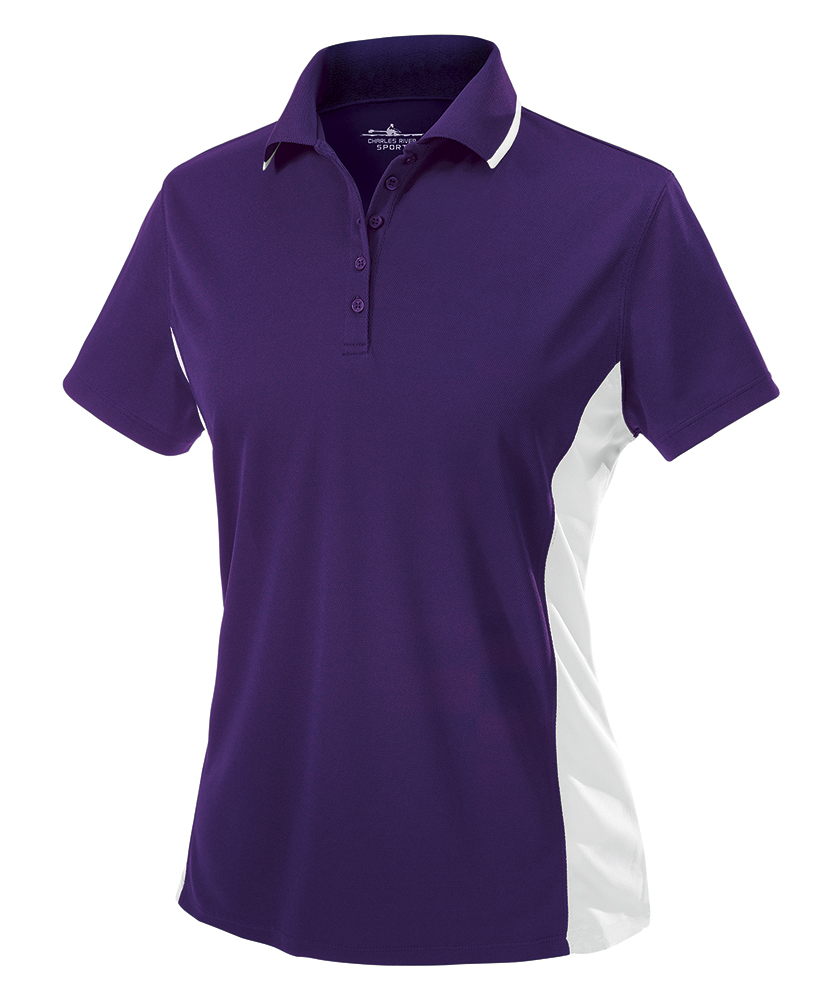 Charles River Women's Color Blocked Wicking Polo