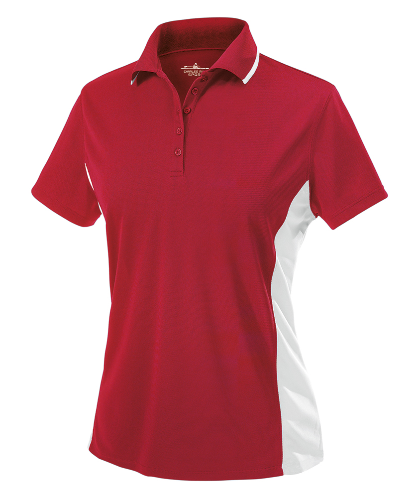 Charles River Women's Color Blocked Wicking Polo