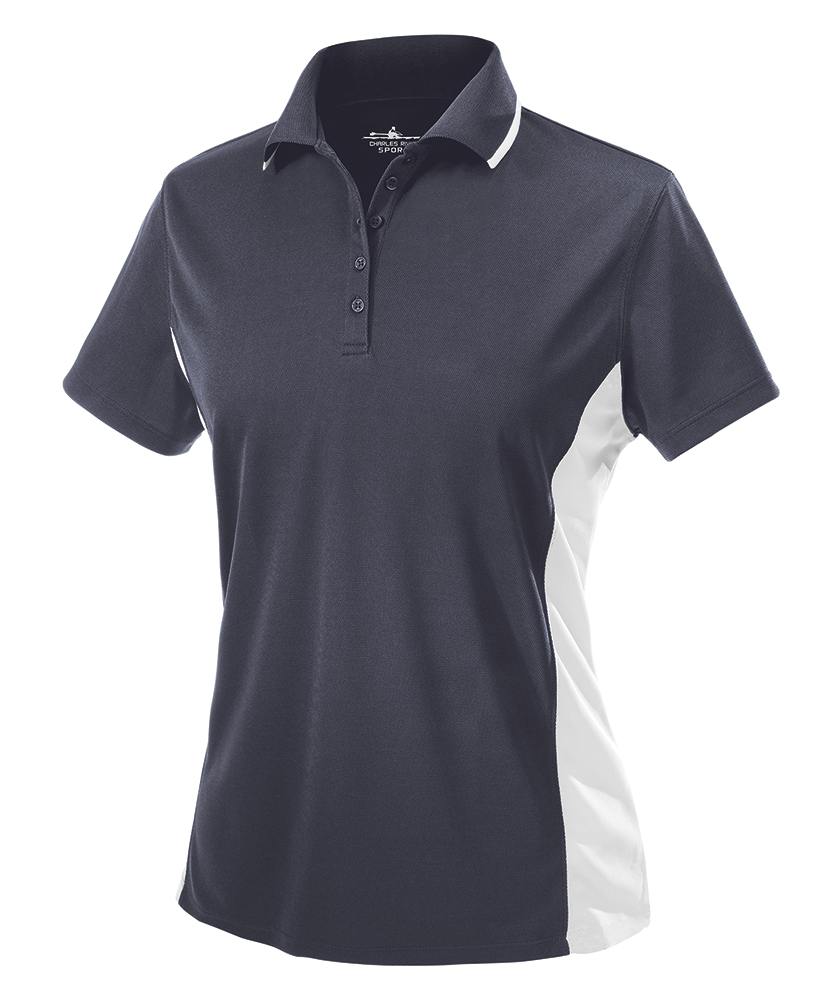 Charles River Women's Color Blocked Wicking Polo