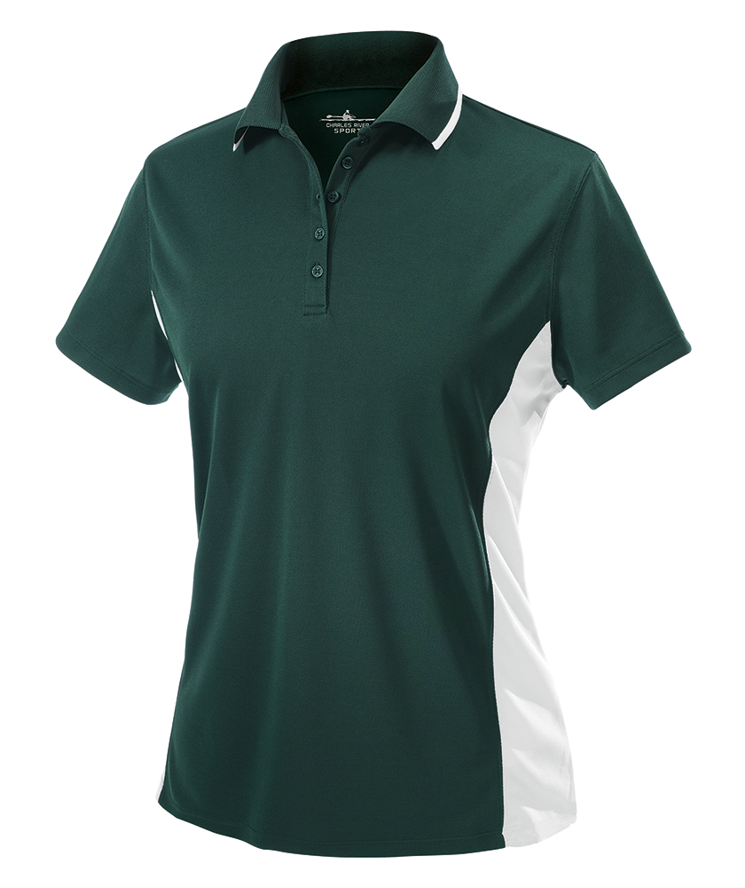 Charles River Women's Color Blocked Wicking Polo