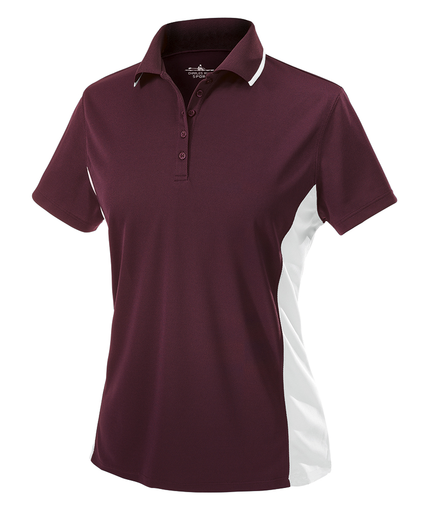 Charles River Women's Color Blocked Wicking Polo