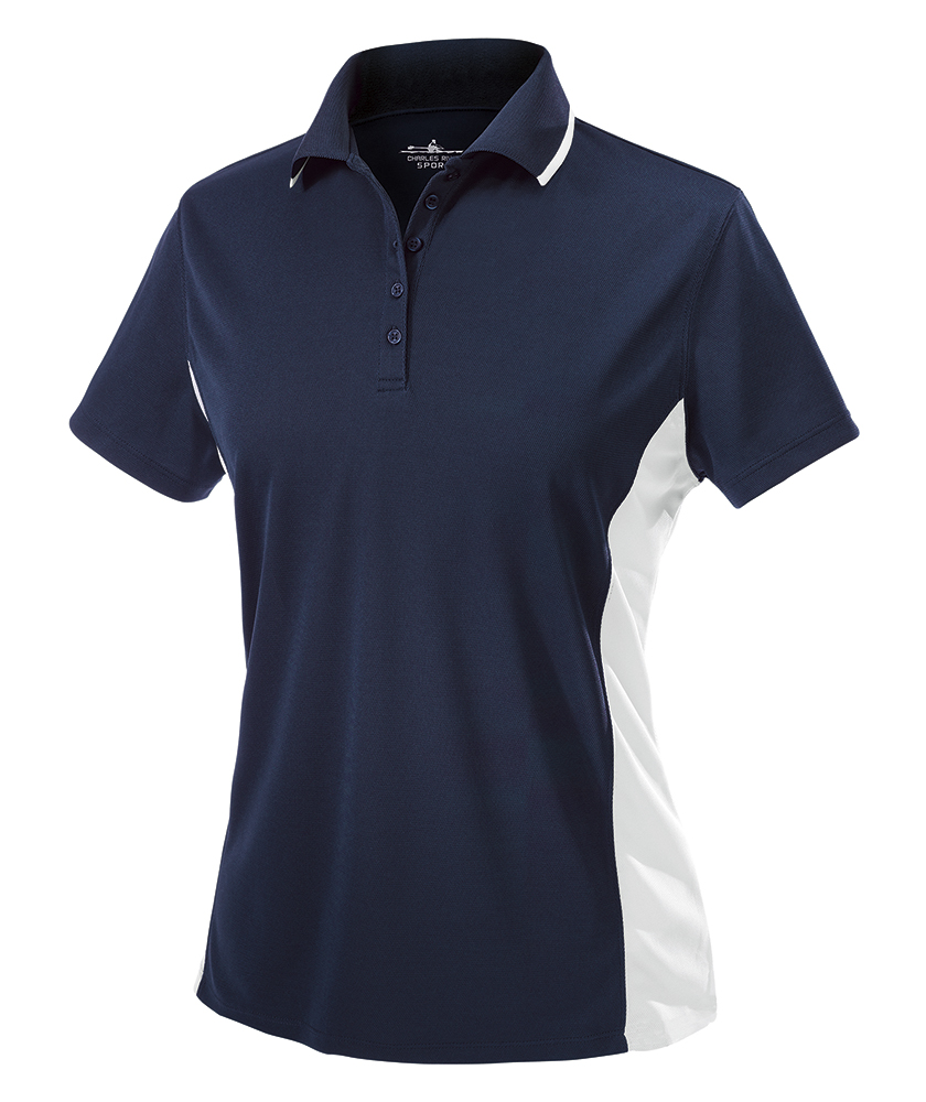 Charles River Women's Color Blocked Wicking Polo
