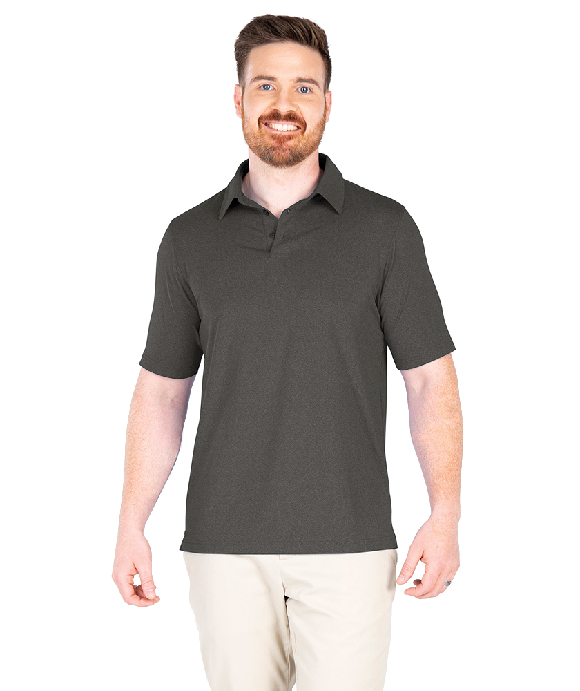 Charles River Men's Heathered Eco-Logic Stretch Polo