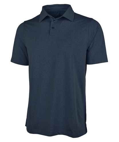 Charles River Men's Heathered Eco-Logic Stretch Polo