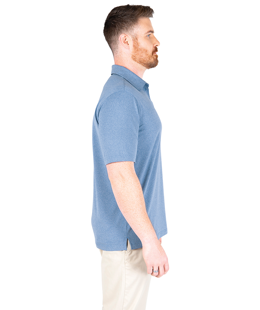 Charles River Men's Heathered Eco-Logic Stretch Polo