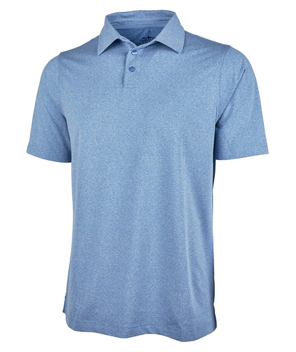Charles River Men's Heathered Eco-Logic Stretch Polo