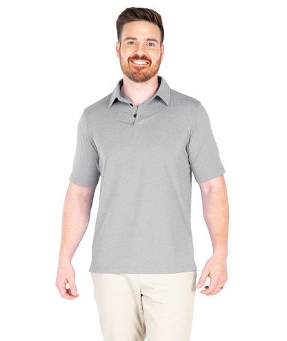 Charles River Men's Heathered Eco-Logic Stretch Polo