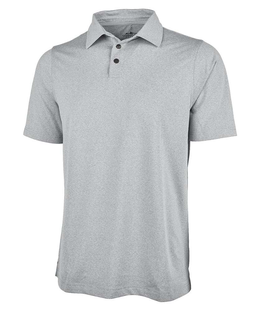 Charles River Men's Heathered Eco-Logic Stretch Polo