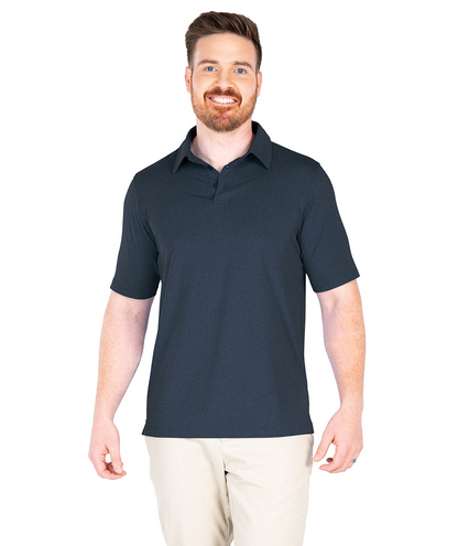 Charles River Men's Heathered Eco-Logic Stretch Polo
