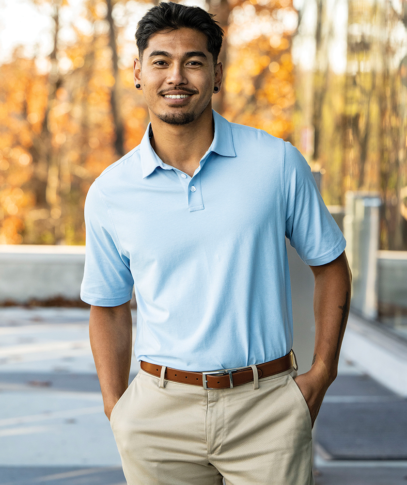 Charles River Men's Greenway Stretch Cotton Polo