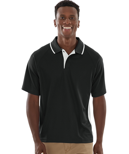 Charles River Men's Color Blocked Wicking Polo