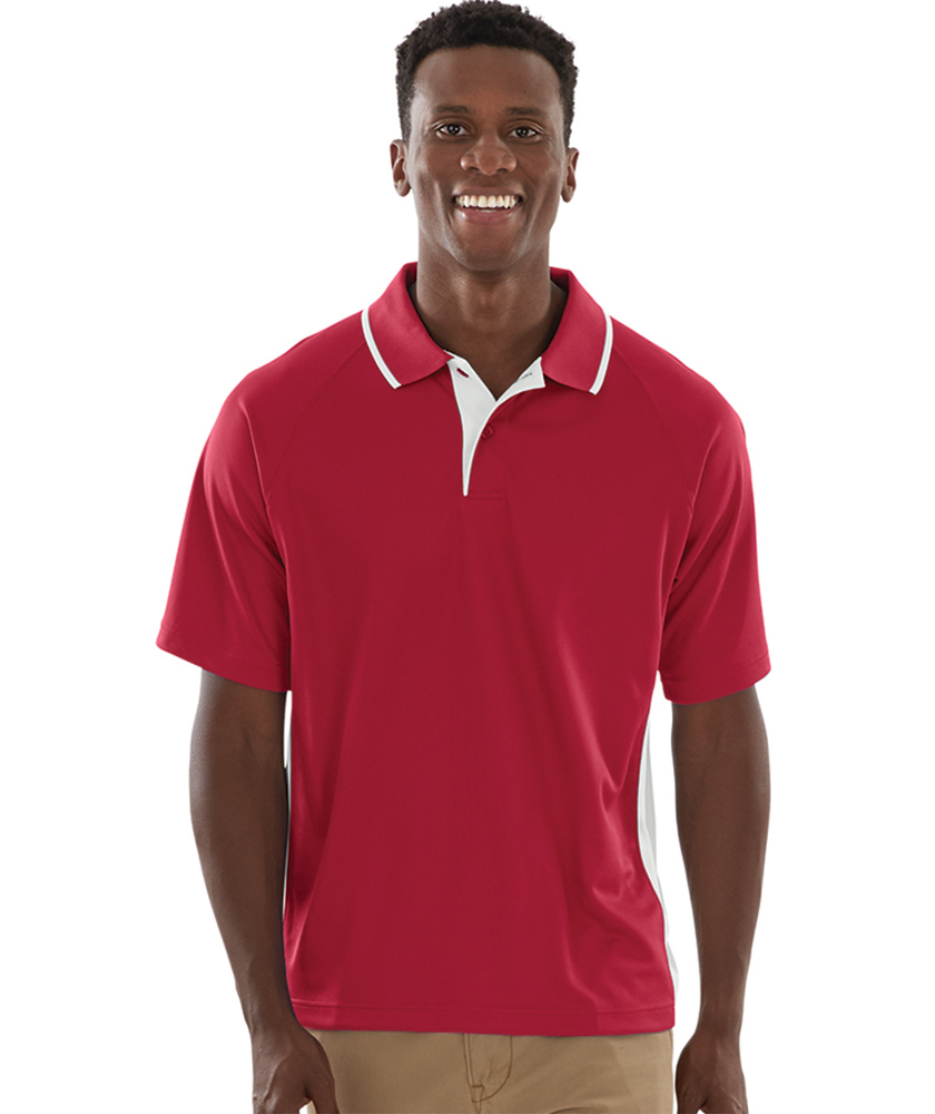 Charles River Men's Color Blocked Wicking Polo