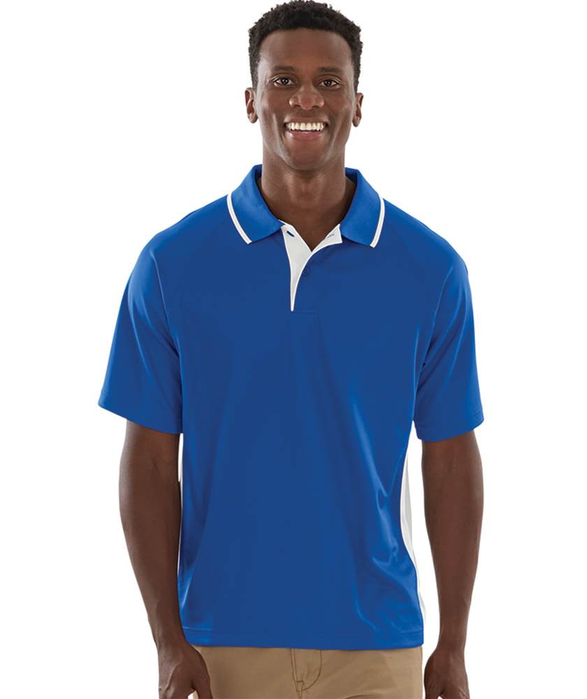 Charles River Men's Color Blocked Wicking Polo