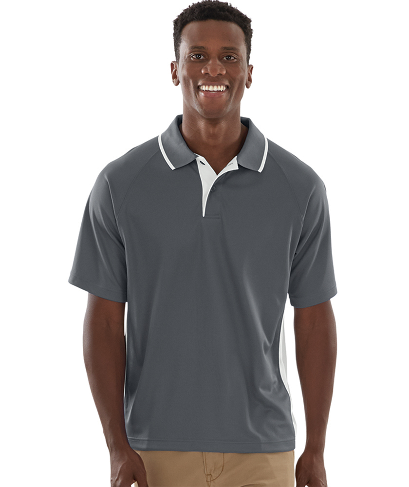 Charles River Men's Color Blocked Wicking Polo